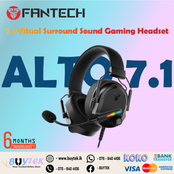 FANTECH ALTO HG26 7.1 VIRTUAL SURROUND SOUND GAMING HEADSET