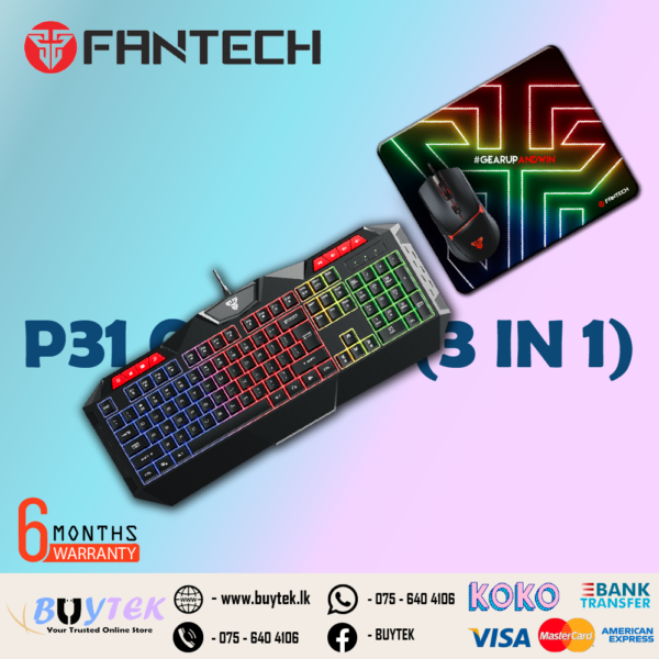 FANTECH P31 GAMING COMBO PACK 3 IN 1
