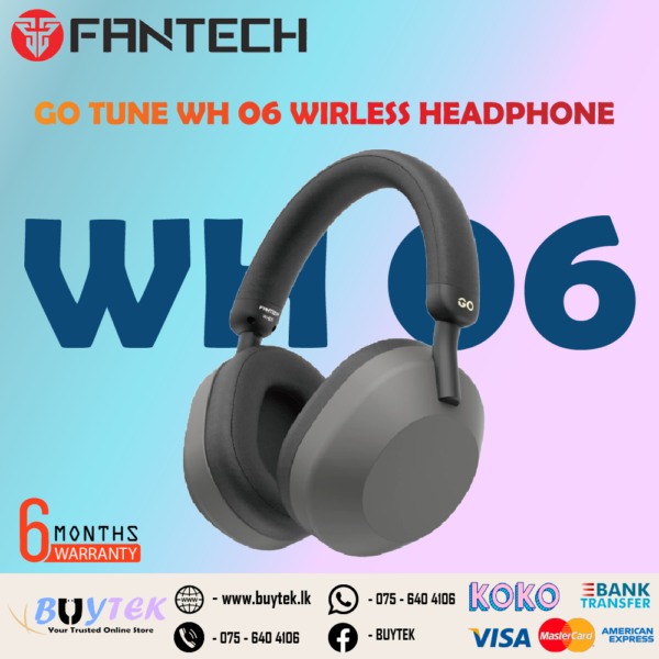 FANTECH WH06 WIRELESS HEADPHONE - GO TUNE WH06