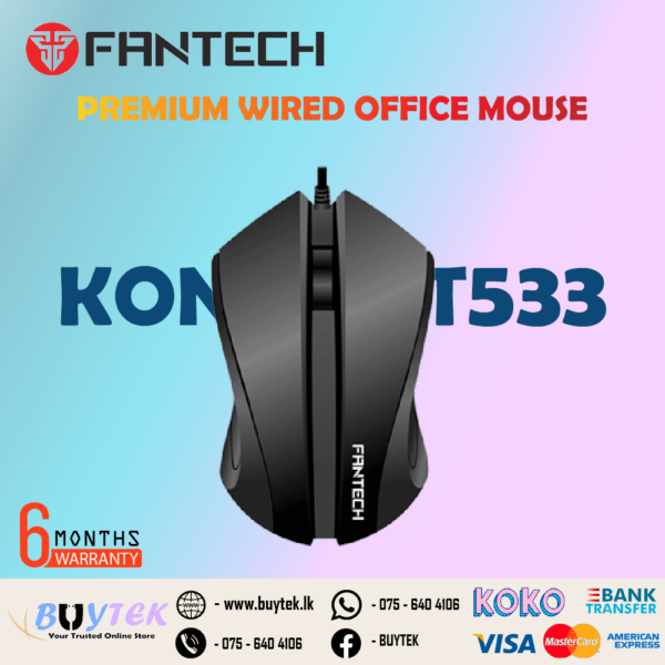 FANTECH KONTOR T533 PREMIUM WIRED OFFICE MOUSE