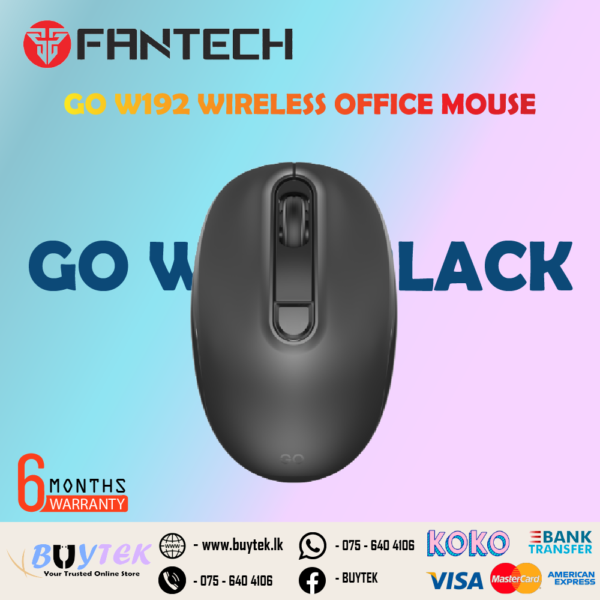 FANTECH GO W192 WIRELESS MOUSE - BLACK