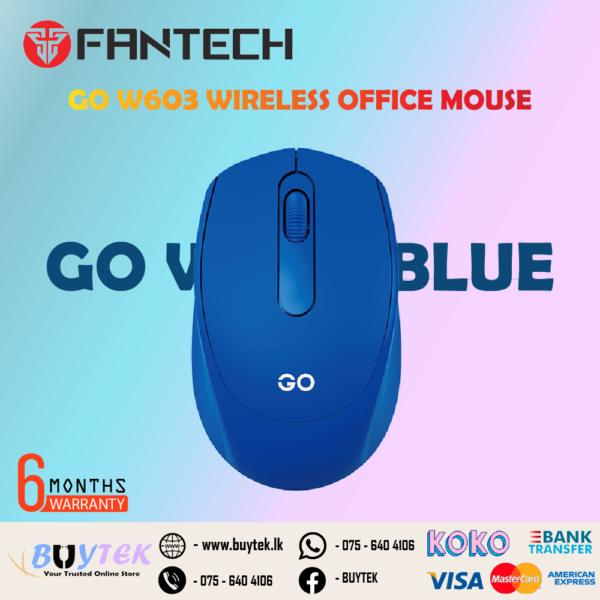 FANTECH GO W603 WIRELESS MOUSE - BLUE