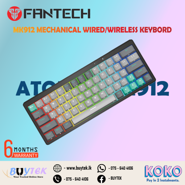 FANTECH ATOM PRO63 MK912 MECHANICAL GAMING KEYBOARD