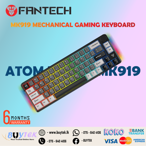 FANTECH MK919 ATOM PRO66 MECHANICAL GAMING KEYBOARD