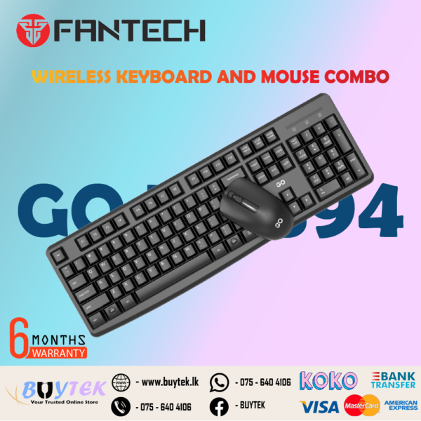 FANTECH GO WK894 WIRELESS KEYBOARD MOUSE COMBO